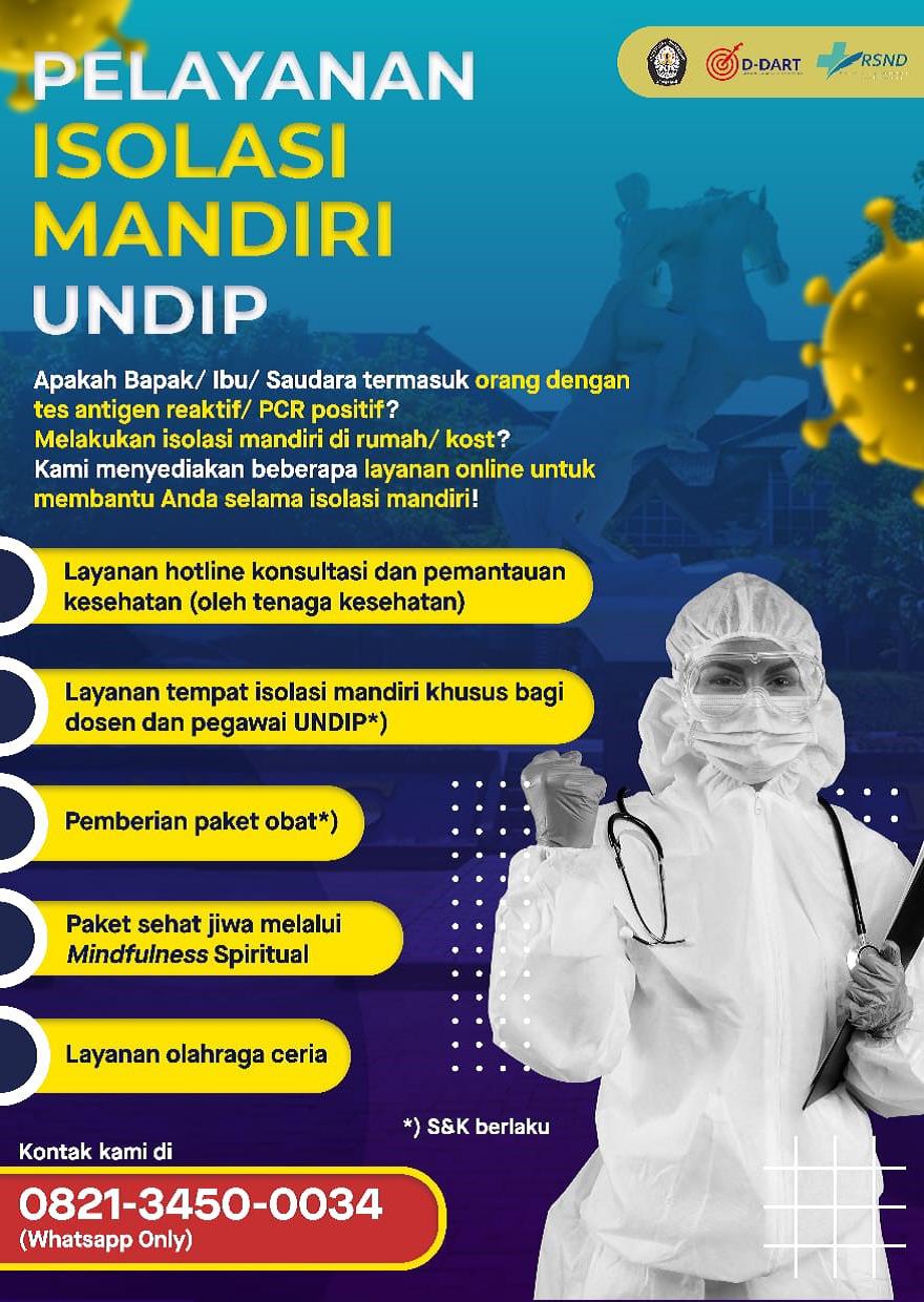 Pelayanan Isolasi Mandiri Undip