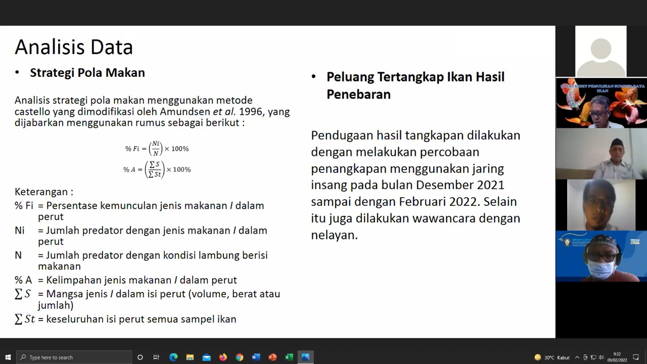 Andika Luky Setiyo Hendrawan, Ujian Kolokium Proposal Tesis Program Magister Manajemen Sumberdaya Perairan