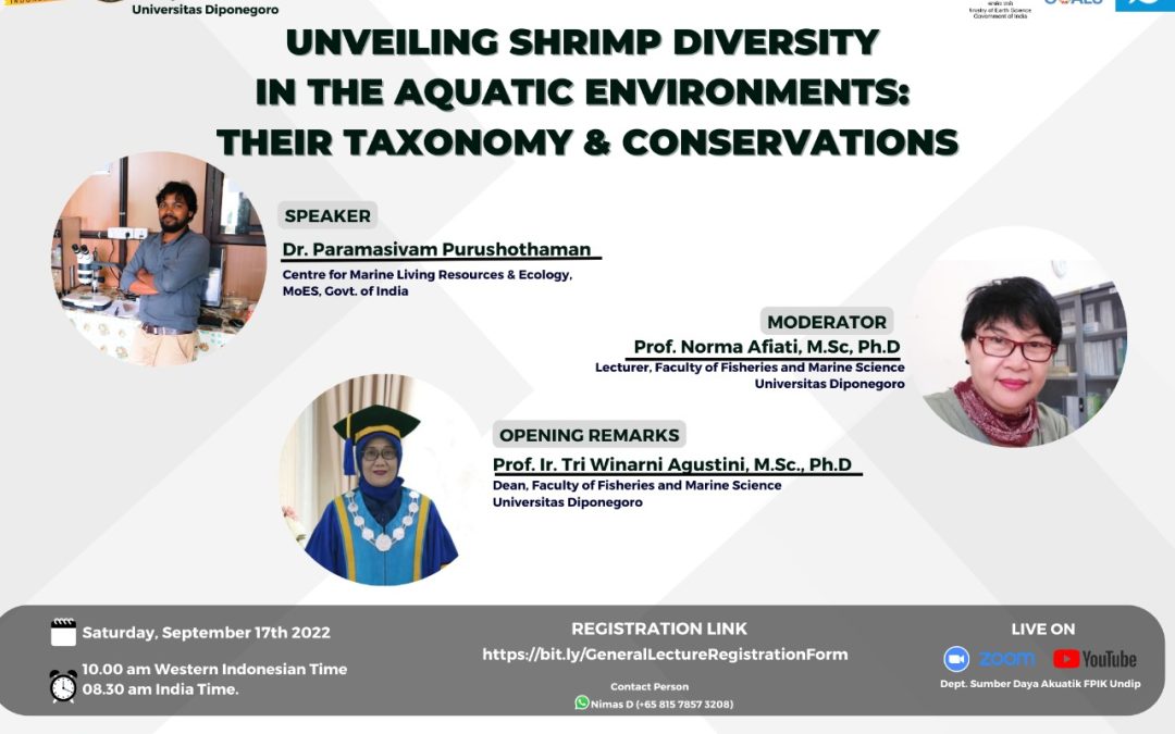 Guest Lecturer “Unveiling Shrimp Diversity in the Aquatic Environments: their Taxonomy & Conservations”