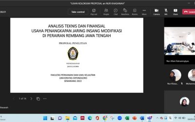 Ujian Kolokium Proposal Tesis Program Magister Manajemen Sumber Daya Perairan