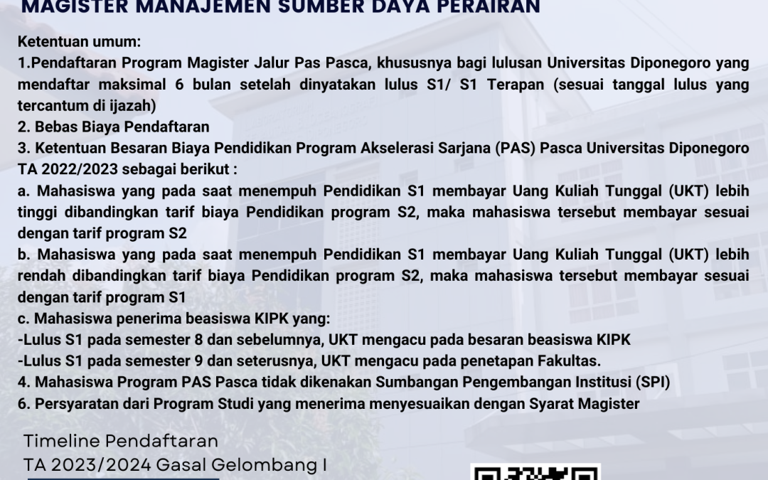 PENERIMAAN MAHASISWA BARU (PMB) PAS PASCA