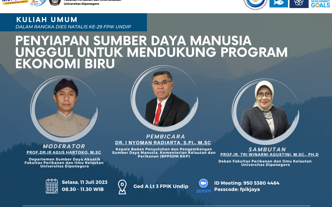 [General Lecture “Preparing Excellent Human Resources to Support the Blue Economy Program” | July 11, 2023]