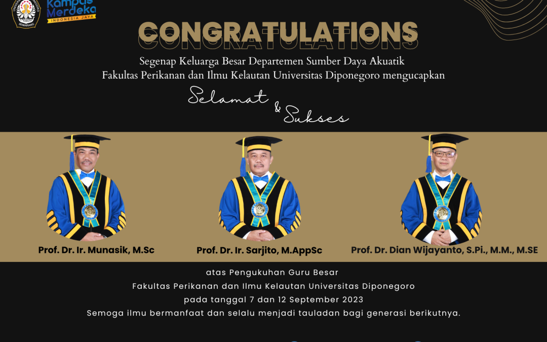 [PENGUKUHAN GURU BESAR FPIK UNDIP]