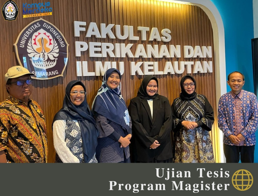 Ujian Tesis Program Studi Magister Manajemen Sumber Daya Perairan an Defita Faridlotus Sholihah