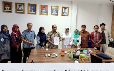 Koordinasi Penyelenggaraan Tugas Belajar PNS Kementerian Kelautan dan Perikanan (KKP) dan Penandatanganan SPK bersama FPIK Undip beserta Monitoring Evaluasi Mahasiswa Penerima Beasiswa