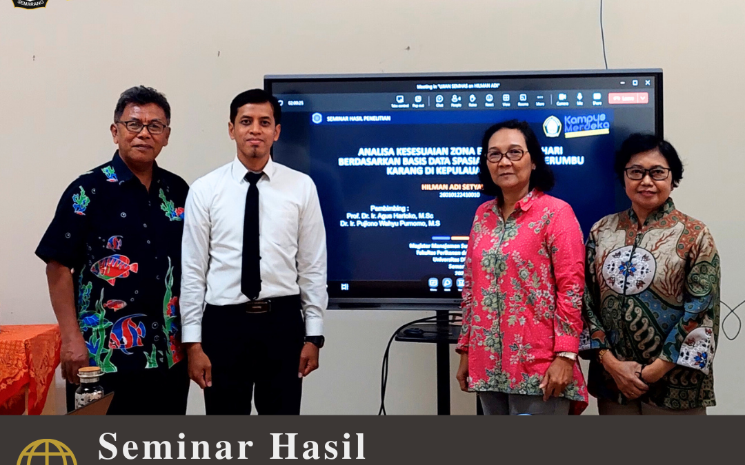 Seminar on Research Results of the Master Program in Water Resources Management by Hilman Adi Setyawan