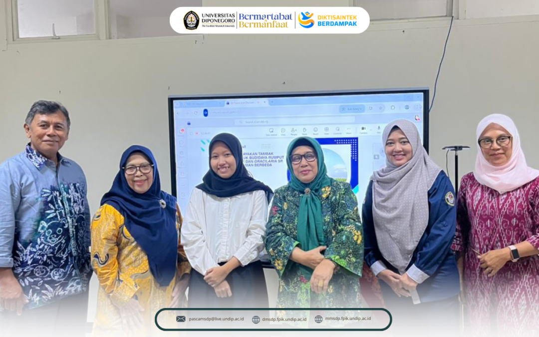 Seminar Hasil Penelitian Program Magister Manajemen Sumber Daya Perairan an Nurul Aulia